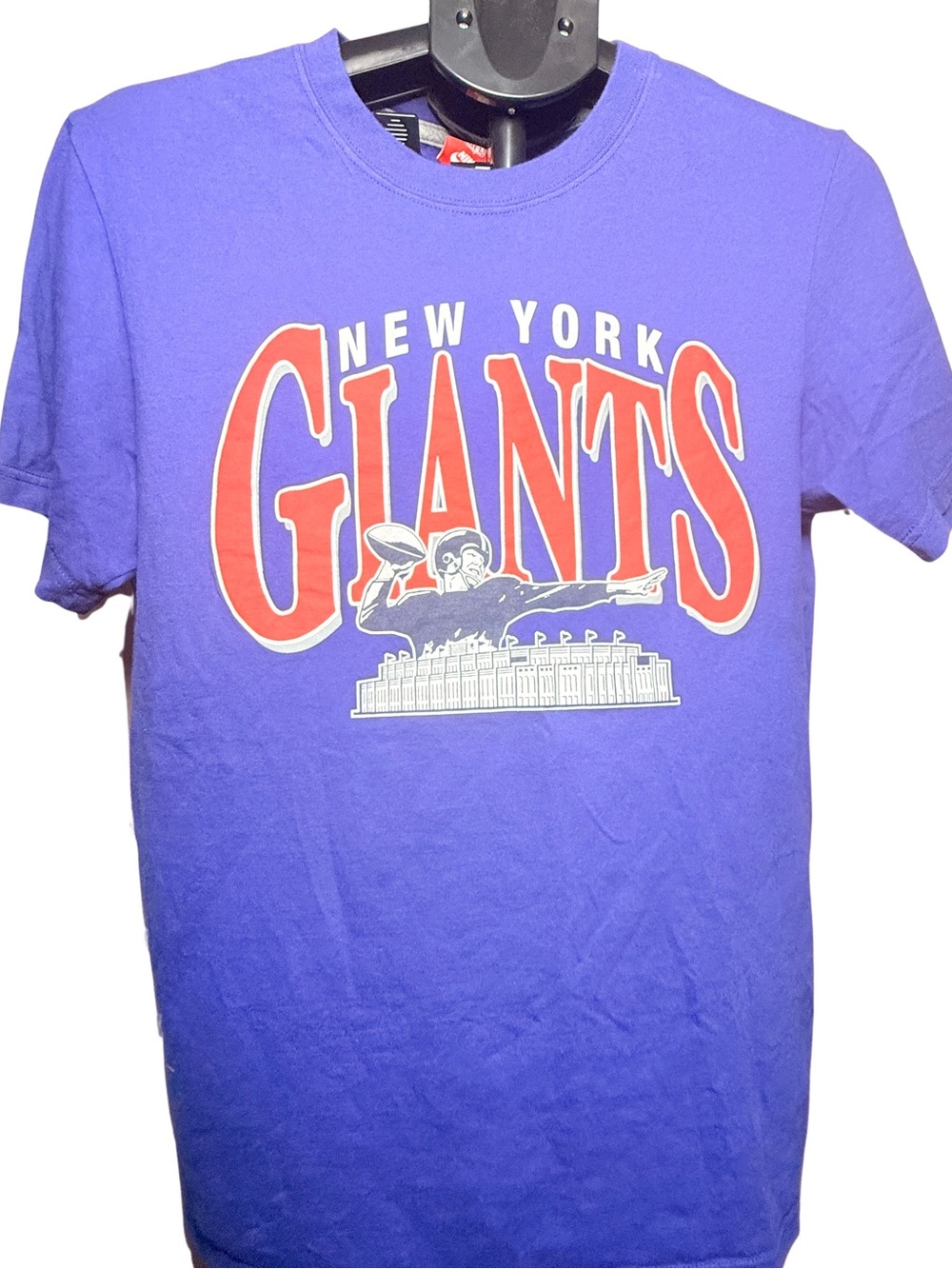 New York Giants Purple Graphic Short Sleeve Tee- Vintage early 2000 #y2k